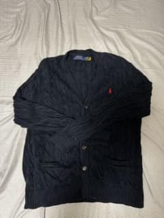 POLO RALPH LAUREN ケーブルニット カーディガン ネイビー Mのサムネイル