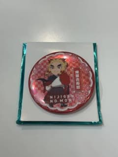 ニジゲンノモリ　鬼滅の刃　ネオン缶バッジ　煉獄杏寿郎のサムネイル