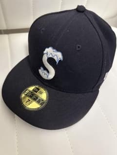 【美品】Supreme New Era S Logo Cap Navyのサムネイル
