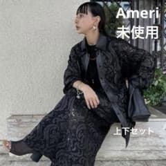 未使用☆Ameri☆LEATHER EMBROIDERY SHIRT&SKIRT - メルカリ
