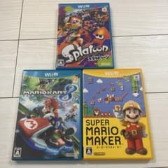 Wii U Software 3-Game Set: Mario Kart 8, Splatoon, Mario Maker