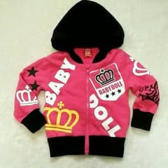 専用出品★BABYDOLL ベビードール☆パーカー 80cm☆used☆アウターのサムネイル