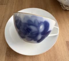 大倉陶園　ブルーローズ コーヒー・ティーカップのサムネイル