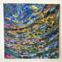 絵画「大地」風景画 抽象画 宇宙 - メルカリ