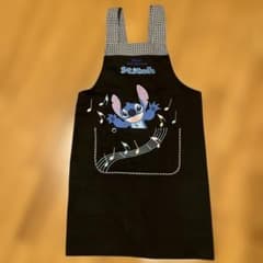 Disney Lilo & Stitch エプロン ブラック　保育のサムネイル
