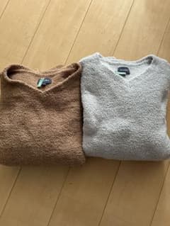 BEAMS フラッフィー　ベージュL、グレーXLサイズ2点セットのサムネイル
