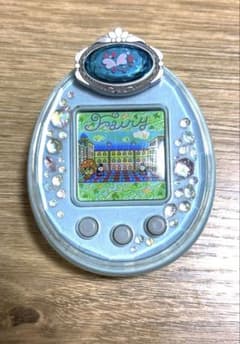 Rare Tamagotchi Peace Fairy Change Earrings - Mint Green & Light Blue - Vintage Item