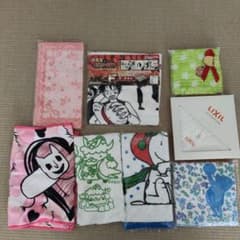 キャラクタータオル ハンカチ まとめ売り 7枚セットのサムネイル