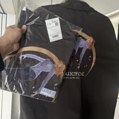 c 106 アニメキャラクター長袖Tシャツ 黒 - メルカリ