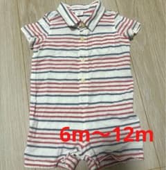 GAP ベビー　ロンパース　半袖ロンパース　ストライプ　子供服　ベビー服のサムネイル