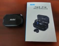 【ジャンク品】Akiki ワイヤレスイヤホン TWS-P10 充電ケース付きのサムネイル