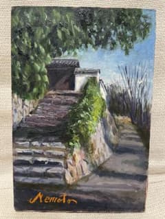 油彩画 風景画10センチ×15センチ - メルカリ