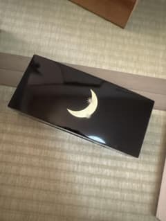 漆器の文箱 黒色 月と星のデザインのサムネイル
