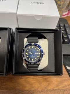 CITIZEN 手巻き時計 青 ダイバーズスタイルのサムネイル