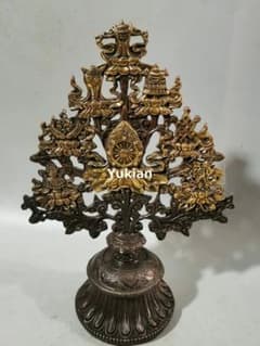 銅製 八宝吉祥樹 吉祥八宝招き樹 法器 装飾品 工芸品 美術品 置物 銅製 八宝吉祥樹 吉祥八宝招き樹 法器 装飾品 工芸品 美術品