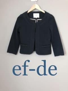 ゴードン様専用◎ef-de エフデ◎ノーカラージャケットのサムネイル