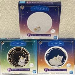 이치 반 쿠지 나츠메 친구장 냥코 선생님과 별 경치 밤하늘 유리 컬렉션 3 종 세트