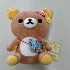 이치 반 복권 리락쿠마 봉제 장난감 33cm 꽃 장식 포함