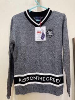 キスオンザグリーン　ロゴ入りVニットのサムネイル