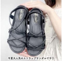 ストラップサンダル/M/23.5/24.0/しまむら/美品のサムネイル