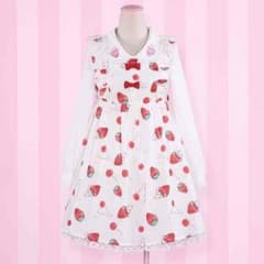 6月15日まで白虎様専用！うさちゃんいちごワンピース！のサムネイル