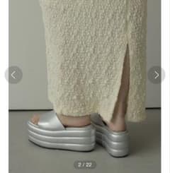 AMAIL Platform bulky sandalシルバー 　厚底サンダルMのサムネイル
