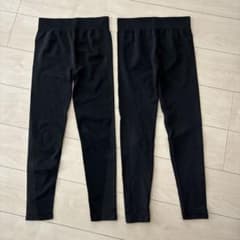 【新品未使用】GU SPORTS レギンス ２枚セット　ブラック Sサイズのサムネイル