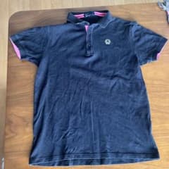 FRED PERRY ポロシャツ ブラック ピンク Lのサムネイル