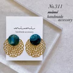 ハンドメイド ピアス イヤリング No.311 - メルカリ