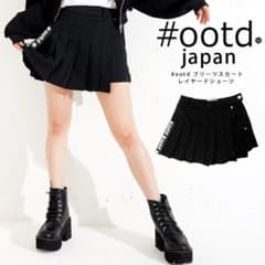 #ootd プリーツスカート レイヤードショーツのサムネイル