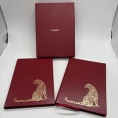 BK0001　箱付き　2冊入り　 カルティエ　メモ帳　ノート　パンサー　レッド BK0001 箱付き 2冊入り カルティエ メモ帳 ノート パンサー レッド