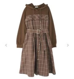 axes femme パーカードッキングワンピースのサムネイル