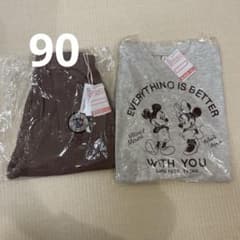 新品 Littc ミッキー ミニー トップス パンツ セット 90cmのサムネイル