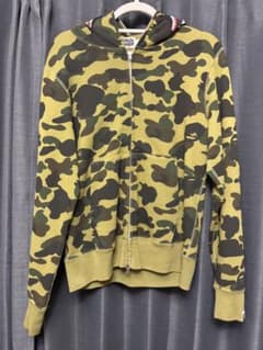 A Bathing Ape 1st camo green シャークパーカーのサムネイル