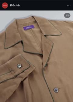 198club オープンカラーシャツOPEN COLLAR SHIRT キャメル 198club オープンカラーシャツOPEN COLLAR SHIRT キャメル - メルカリ