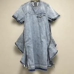 sacai 再構築　デニムワンピース サイドジップ サイズ2日本製 sacai 再構築 デニムワンピース サイドジップ サイズ2日本製 - メルカリ
