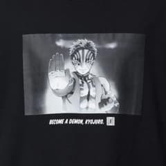 【新品未使用】鬼滅の刃×GU コラボTシャツ ビックT5分袖　猗窩座　Lのサムネイル
