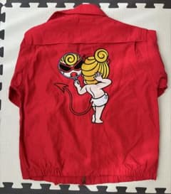 【レア】HYSTERIC MINIキッズ ジャケット 赤　刺繍　ヒスミニのサムネイル