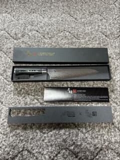 関の刃物 牛刀 180mm 三昧 ダマスカス33層 包丁 miura コラボ 緑