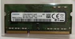 ノートパソコン用増設4GBメモリ（サムスンPC3L-12800S）のサムネイル