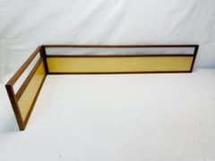 ほぼ未使用 茶道具 銀刧箔 風炉屏風先 裏白 両面使う 桑枠 元箱 ほぼ未使用 茶道具 煎茶用 風炉先屏風 桑縁 金砂子 裏白 両面使い 紙箱