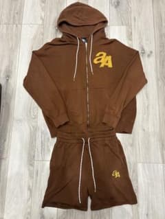aa セットアップ パーカー ショートパンツ ブラウンのサムネイル