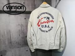 VANSON バンソン ロゴワッペン スウィングトップ ライダースジャケット L VANSON バンソン ロゴワッペン スウィングトップ ライダースジャケット