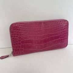 エルメス アザップロング ノアール クロコダイル アリゲーター 超美品 美品 HERMES エルメス アザップロング 長財布 アリゲーター