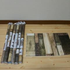 セリア,オールドウッド古木リメイクシート6本,壁紙DIY,男前ジャンクインテリアのサムネイル
