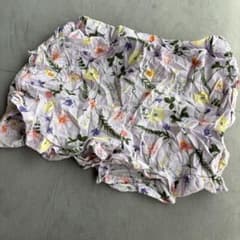 花柄 キッズ ハーフパンツ 110cmのサムネイル