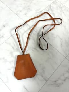 HERMES キークロシェット　ネックレス　オレンジ