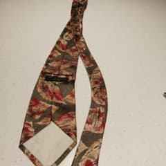 넥타이 리프 패턴 보타니컬 패턴 이탈리아제