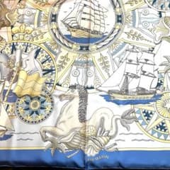 n*i様 HERMES カレ90 L'AIR MARIN スカーフ　シルク　白タ n*i様 HERMES カレ90 L'AIR MARIN スカーフ シルク 白タ - メルカリ