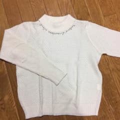 専用 PAGEBOY 白ニット ビジューのサムネイル